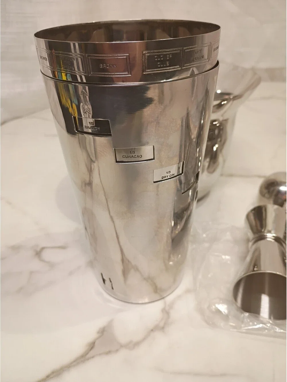 Stainless Steel Bar Set  – Used but Never Boozed 6pc